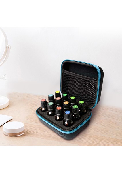 12 Şişe Uçucu Yağ Taşıma Çantası 15ml Parfüm Yağı Çok Amaçlı Mavi (Yurt Dışından) modelleri