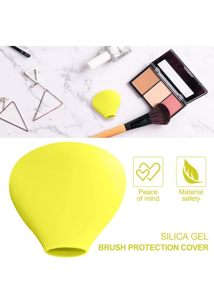 Makyaj Fırçası Tutucu Toz Geçirmez Makyaj Sevgilisi Için Esnek Ev Sarı Için Hediyeler (Yurt Dışından) fiyatları