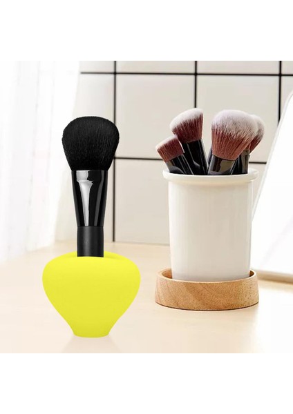 Makyaj Fırçası Tutucu Toz Geçirmez Makyaj Sevgilisi Için Esnek Ev Sarı Için Hediyeler (Yurt Dışından) indirimleri