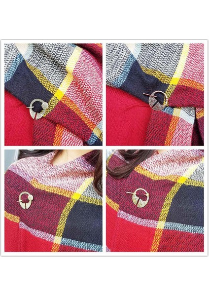 2pcs Ortaçağ Broş Pelerin Ipek Şal Yüzü Pin Antik Hediyeler (Yurt Dışından)
