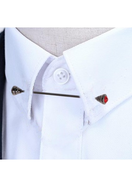 Erkekler Yaka Bar Pimi Giyim Dekoru Mücevher Takı Dekoru Iş Resmi Kırmızı Elmas Için (Yurt Dışından) fiyatları