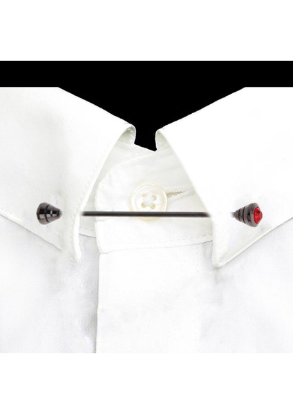 Erkekler Yaka Bar Pimi Giyim Dekoru Mücevher Takı Dekoru Iş Resmi Kırmızı Elmas Için (Yurt Dışından) fırsatları