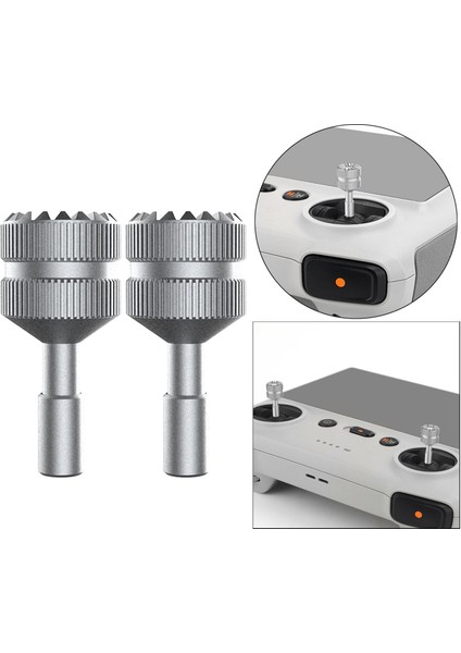 2pcs Başparmak Rocker Stick Joystick Rc Denetleyici Djı Mini Titanyum Rengi Için Accs (Yurt Dışından)