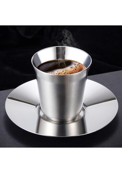 Çift Duvarlı Kahve Kupa Yalıtımlı Çay Kupası Tumbler Paslanmaz L (Yurt Dışından) fiyatları