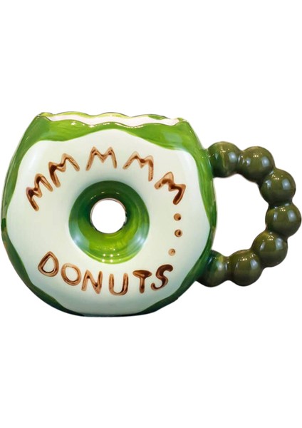 Seramik Kupa Çörek Kupa Içi Boş Kalıcı Kolu Çeyrek Ev Içecek Yeşil (Yurt Dışından) fiyatları