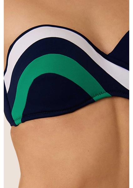 3425 Lacivert Straplez Bikini Takımı modelleri