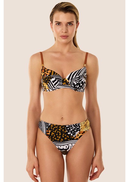 3570 Kahverengi Bikini Takımı