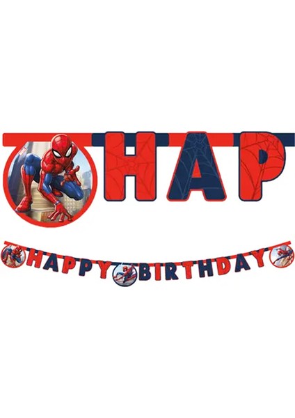 Spiderman Crime Fighter Happy Birthday Banne