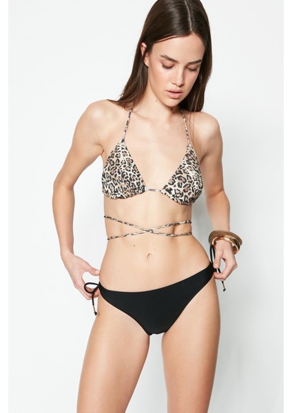 Üçgen Bikini Takım 3218 Siyah/leopar fiyatları