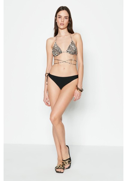 Üçgen Bikini Takım 3218 Siyah/leopar modelleri