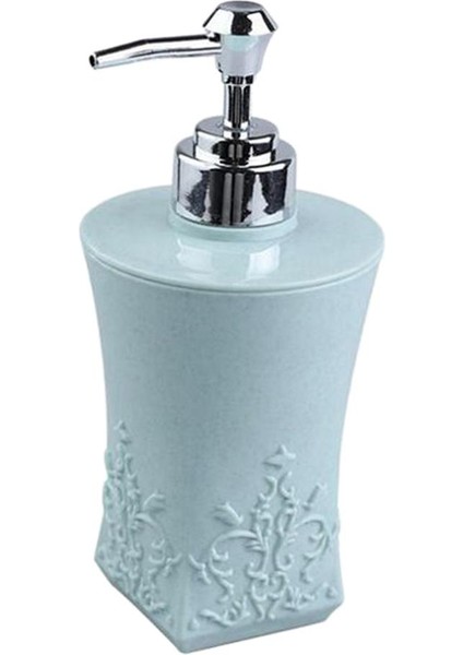Sıvı El Sabunu Dispenser - Mutfak Ve Banyo Tezgahı Sabun Için Mükemmel Boş Kaplar - Doldurma Ve Dostça, 400ml, Mavi Kare Kare Alt (Yurt Dışından) modelleri