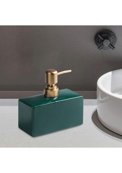 400ml Sabun Dispenser Losyon Şişesi Dekoratif Banyo Mutfak Otel Yeşil (Yurt Dışından) modelleri