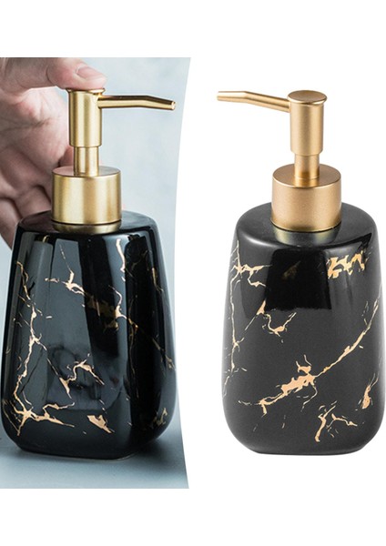 Seramik Sabun Dispenser 350ml El Sabun Duş Yeniden Doldurulabilir 6.8cmx17.2cm (Yurt Dışından) indirimleri