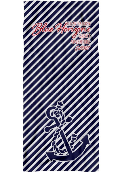 Dijital Baskılı Plaj Havlusu C12022-1 K-59