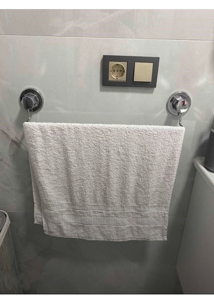 Vakumlu Banyo Tuvalet Havlu Askısı Krom