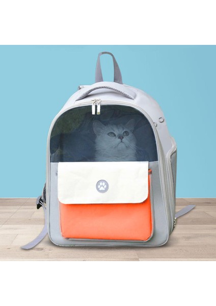 Cat Pet Bunny Sırt Çantası Şeffaf Pencere Ayarlanabilir Yastıklı Omuz Kayışları Turuncu (Yurt Dışından) indirimleri