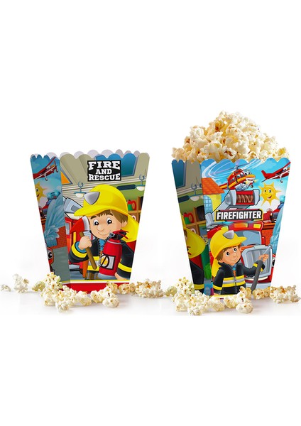 Firefighters Popcorn Kutusu 8li