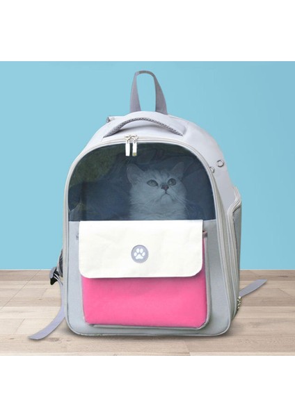 Cat Pet Bunny Sırt Çantası Şeffaf Pencere Ayarlanabilir Yastıklı Omuz Kayışları Kırmızı (Yurt Dışından) indirimleri