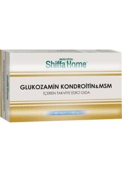 Glucosamine Chondroitin Msm Tablet 1150mg X 60 Adet (Aksu Vital Glukozamin Tablet)