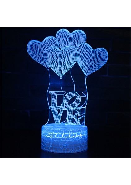3D Akrilik Modlu LED Lamba (Yurt Dışından)