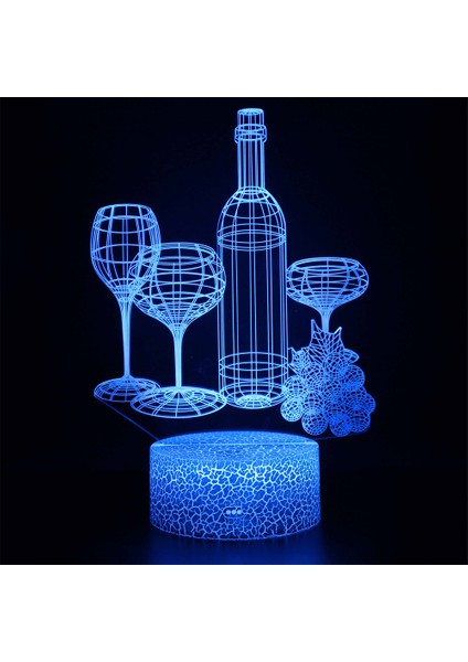 3D Akrilik Modlu LED Lamba (Yurt Dışından)