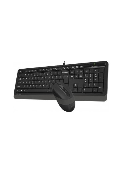 A4 Tech F1010 Q USB Gri Tr mm Klavye+Optik Mouse