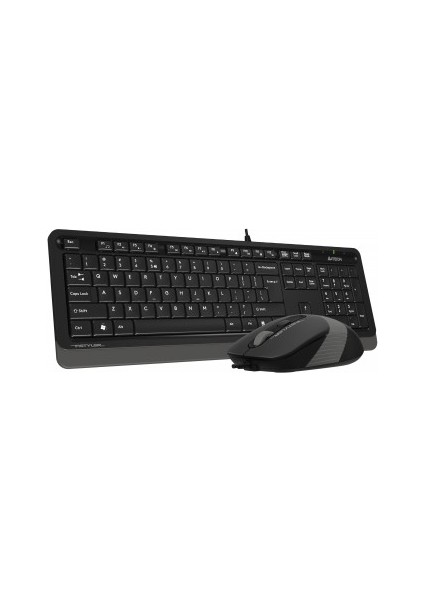 A4 Tech F1010 Q USB Gri Tr mm Klavye+Optik Mouse