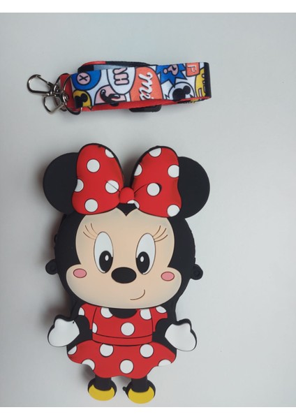 Minnie Mouse Figürlü Silikon Cüzdan Çanta fiyatları