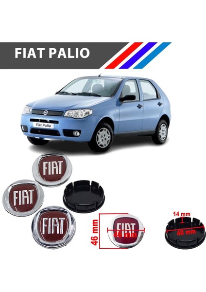 - Fiat Palio Jant Kapağı Göbeği Dörtlü Takım 735448759
