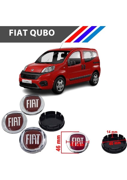 - Fiat Qubo Jant Kapağı Göbeği Dörtlü Takım 735448759