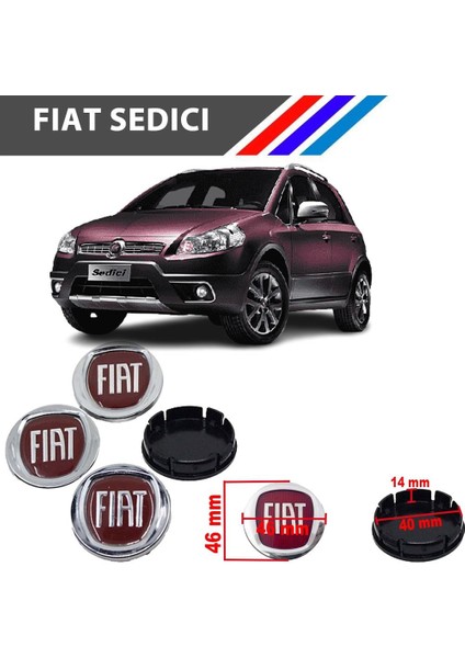 - Fiat Sedici Jant Kapağı Göbeği Dörtlü Takım 735448759