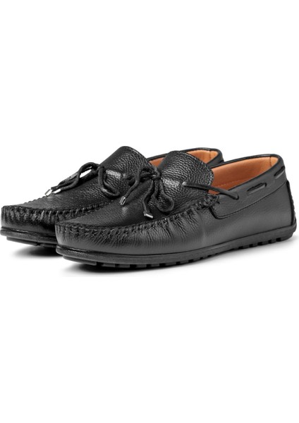 Borde Hakiki Deri Erkek Günlük Ayakkabı, Loafer Ayakkabı, Hafif Ayakkabı