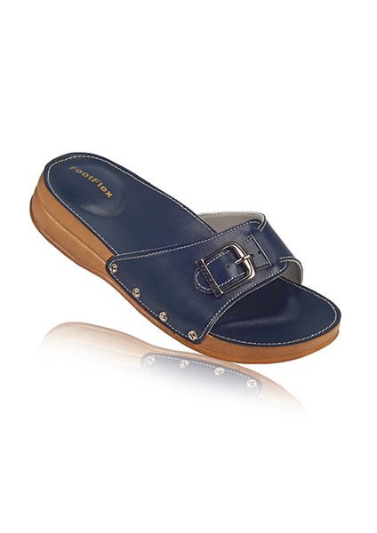 Lacivert Ortopedik Kadın Epin Terlik MBS402