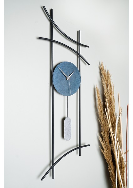Muyika Ken Metal 75-30CM Dekoratif Duvar Saati Mds-50