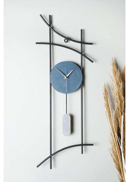Muyika Ken Metal 75-30CM Dekoratif Duvar Saati Mds-50