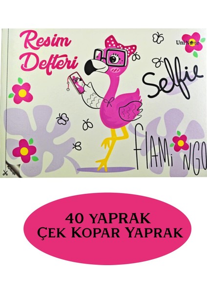 Uninote Resim Defteri Dikişli Küçük Boy A5 40 Yaprak 3 Adet