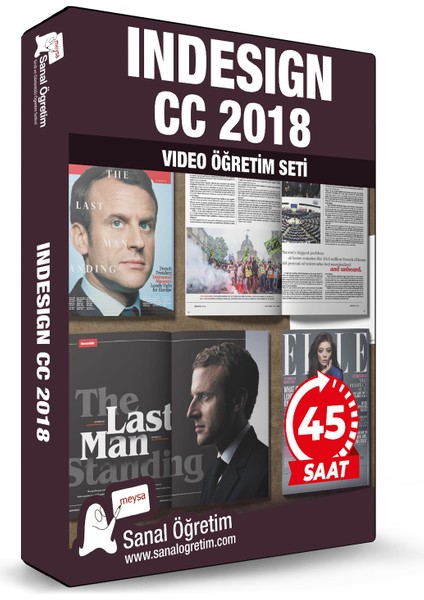 Sanal Öğretim Indesign 2018 Video Ders Eğitim Seti