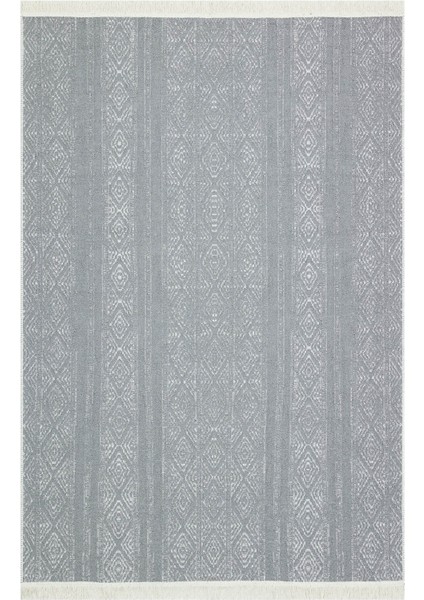 Arya Ar 01 Grey Yıkanabilir Çift Taraflı Modern Desenli Dokuma Kilim