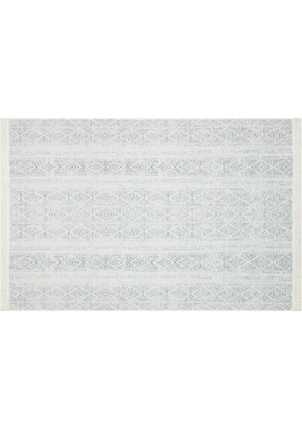 Arya Ar 01 Grey Yıkanabilir Çift Taraflı Modern Desenli Dokuma Kilim