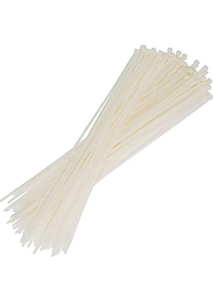 Beyaz 100 Adet Plastik Cırt Kelepçe & Kablo Bağı 3.6X300 mm modelleri