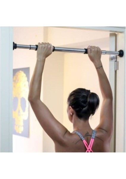 80-130 cm Krom Kapı Barı Koridor Barfiksi Barfix Spor Aleti Demiri Barfiks Çubuğu