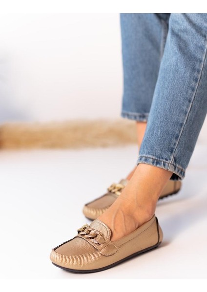 Comfy Hareket Store Kadın Renkli Zincir Tokalı Babet modelleri