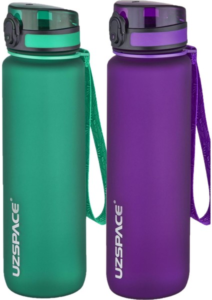 2'li Tritan Matara Seti 1000 ml Büyük Boy 14 Farklı Renk Seçeneği Fiftyfifty