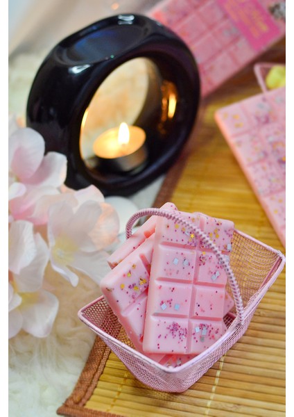 Tealight Hediyeli Buhurdanlık Koku Tableti %100 Soya Wax Buhurdanlık Mumu