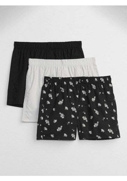 Erkek Siyah 3'lü Boxer Seti