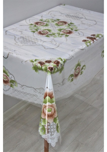Silinebilir Şeffaf Pvc Muşamba Masa Örtüsü 120 x 155