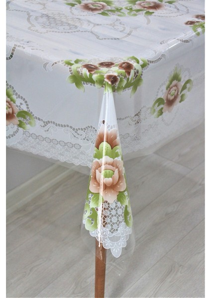 Silinebilir Şeffaf Pvc Muşamba Masa Örtüsü 120 x 155