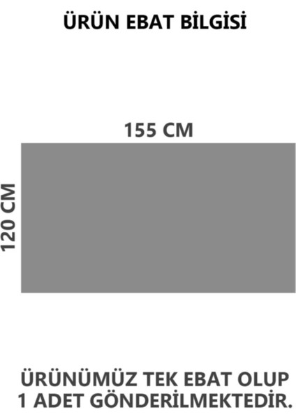 Silinebilir Şeffaf Pvc Muşamba Masa Örtüsü 120 x 155