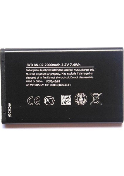 Nokia Lumia Byd Xl Bn-02 Batarya Pil