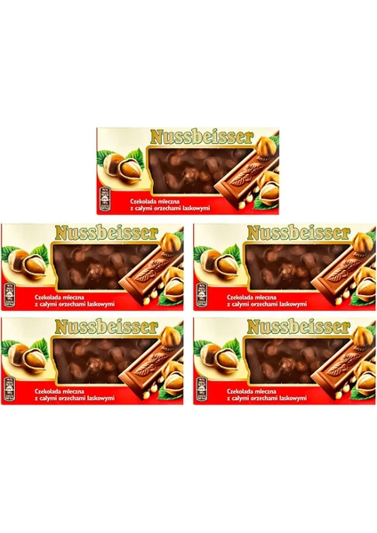 Bütün Fındıklı Sütlü Çikolata 5 x 100 gr